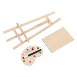 Utilisation polyvalente : parfait pour contenir des mini-tableaux de peinture, des chevalets de maison de poupée, des petites sculptures ou des modèles d'artisanat, améliorant l'utilité de votre mini-tableau de peinture de maison, mini-kit de chevalet de peinture, mini-chevalets