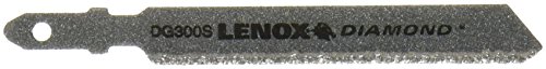 Lenox Tools 12149DG300S Single Jig Saw Blade with T-Shank and Diamond Grit