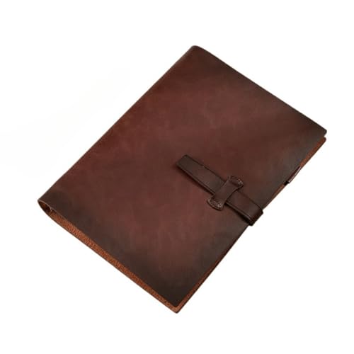 Vlwmシステム手帳 本革 A5サイズ 本革 カバー レザー 手縫い 手作り オリジナル 2色 メモ帳 カード収納 ビジネスオフィス用品 卒業記念品 退職 就職 昇進お祝い プレゼント (E)