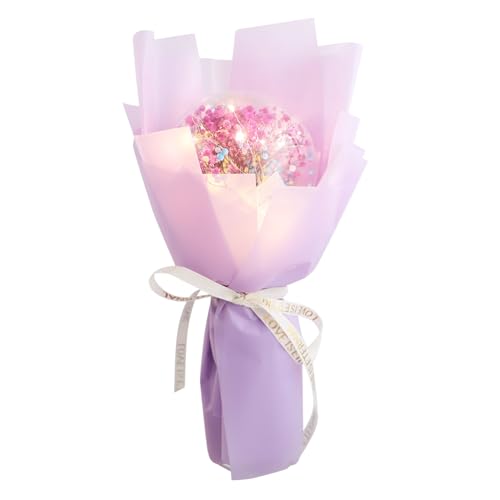 Ramo de Flores Secas Luminoso con Globos para Ocasiones