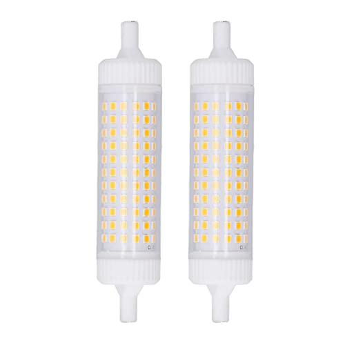 UPQRSG R7s LED �d�� 118mm �����\�A���[ 15W �����\ J118 �t���b�h���C�g 154 LED �t���A�ƒ�p�Ɩ��p LED �d���t���b�h���C�g�����p�d���A110V 2 ��(Warm)