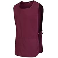 MISEMIYA - SCHÜRZE REINIGUNG ARBEITSUNIFORM KLINIK KRANKENHAUS REINIGUNG TIERARZT GESUNDHEIT GASTGEWERBE - Ref.868 - X-Large, Granat 68