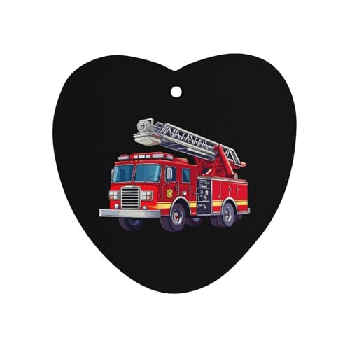 Fire Truck Car Air Freshener Hanging Aromatherapy Tablets for Car Accessories Love form