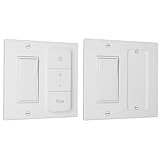 BERKLEY Wall Switch Cover Adapter Plate, Compatible with Philips Hue V2 Dimmer Remote (Double: Decora + Remote)