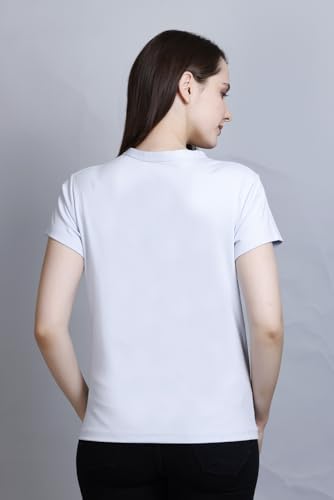 Image of CUPID Women Comfortable Cotton Round Neck Half Sleeve Casual T-Shirt, Sleep, Night, Yoga, Daily Gym n Lounge Wear Short Tee /Top for Girls