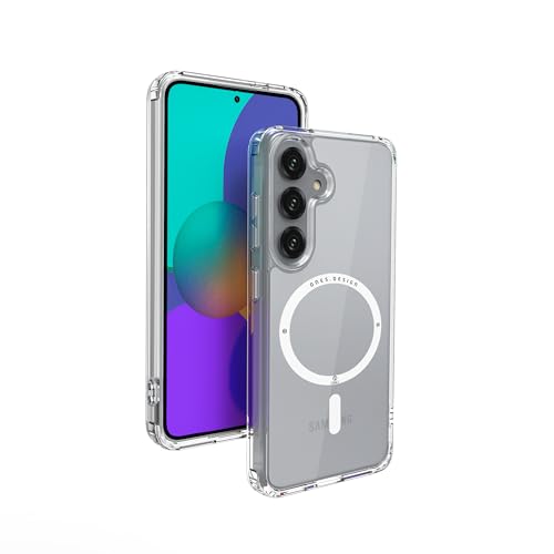 Image of ONES Magnetic for Samsung Galaxy S25 / S24 Slim Case, [Compatible with Magsafe][Military-Grade Drop Protection][Anti-Yellowing], Shockproof Protective Cover, Scratch-Resistant, Transparent