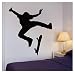 Wandsticker DIY Skate-Skateboard-Vinyl-Wandaufkleber für Jungen, Kinderzimmer, abnehmbare Kunstwand, Heimdekoration, Tapete 52x60cm