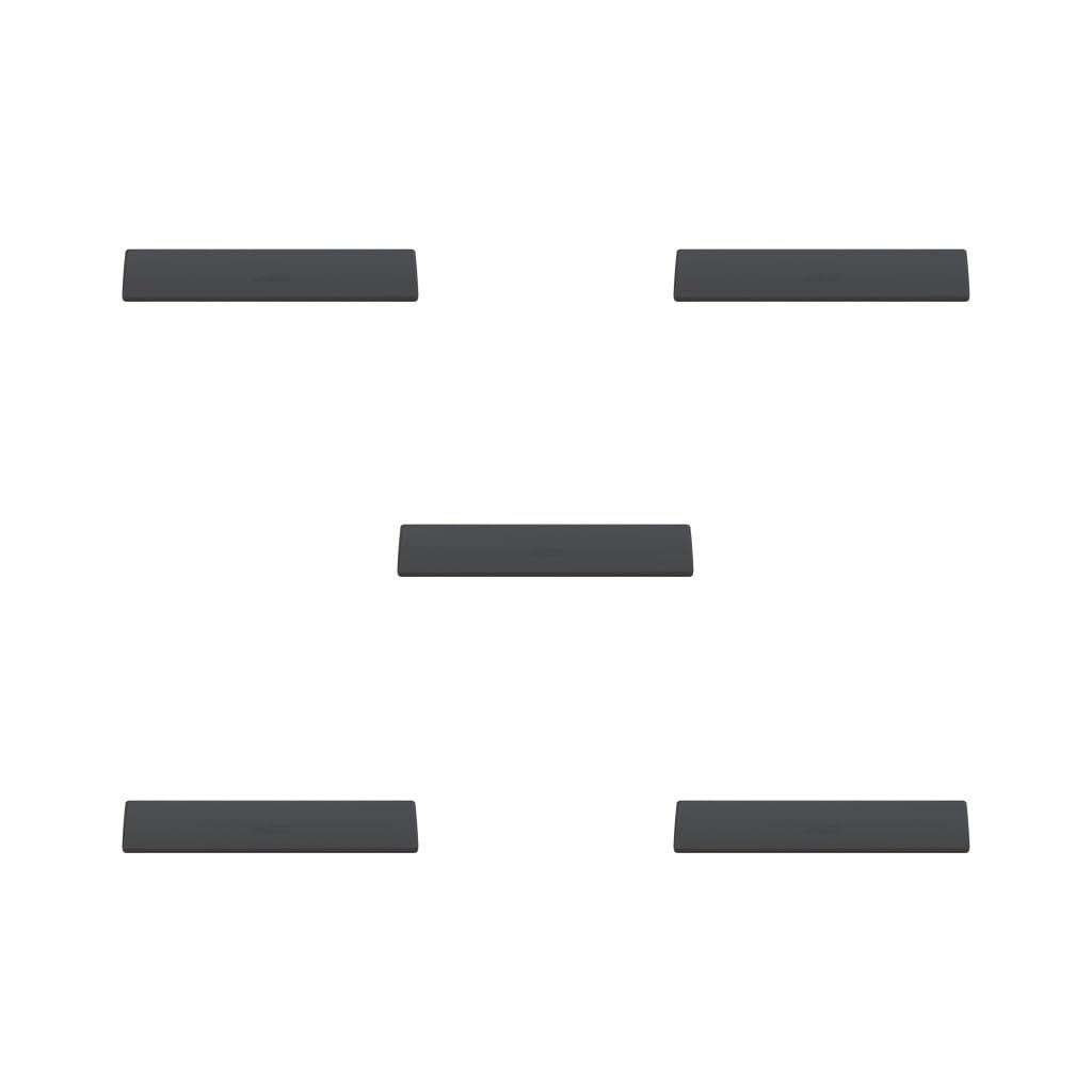 5 Satz PU Tastatur Handgelenkauflage Pad Anti-Rutsch Kissen für Desktop Computer Home 61 Tasten Schwarz