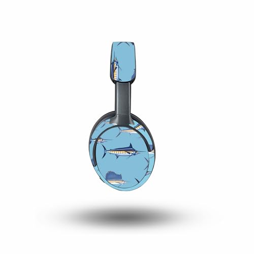 Image of MightySkins Skin Compatible with Bose QuietComfort Ultra - Billfish Stripes | Protective, Durable, and Unique Vinyl Decal wrap Cover | Easy to Apply, Remove, and Change Style