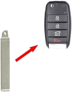 Uncut Remote Flip Key Blade for Kia NIRO, Optima LX, Rio, Forte, Soul, Seltos, K5 2016 - 2021 / KK12 / PN: 81996-D4010