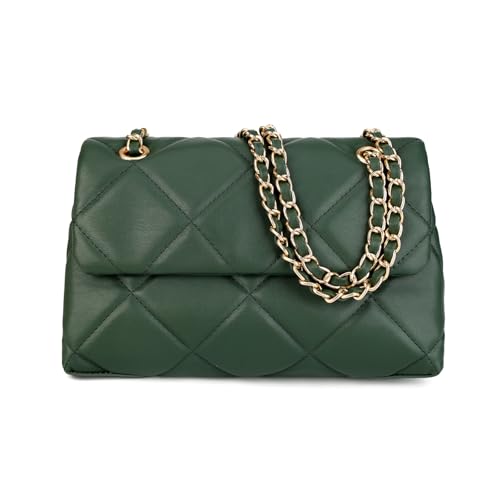 Image of Gladdon Quilted Crossbody Purses for Women Small Ladies Shoulder Bags with Chain Trendy Clutch Purse Cute Designer Bag