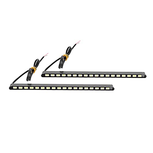 Tbest Feu de Jour 5630 Haute luminosité LED DRL, Lampe de Modification de Voiture pour Véhicules 12V, Boîtier en Alliage de Magnésium, Longue Durée de Vie...