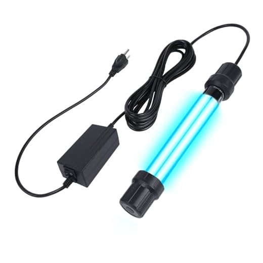 Ayamaxon 20W UV Submersible Sterilizer Light for Aquarium, Pond, Cold Plunge, Pool, Hot Tub – Ozone-Free UV-C Water Filter Lamp with Quartz Glass, Weighted Gravity Block