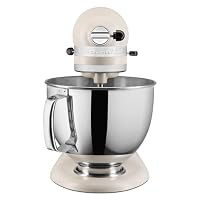 KitchenAid Küchenmaschine - Artisan - Kippbarem Food Processor - Teigknetmaschine mit 3 Zubehör und Schüssel aus Edelstahl - 4.8 L - Milchshake 5KSM125EMH – Ansicht 2