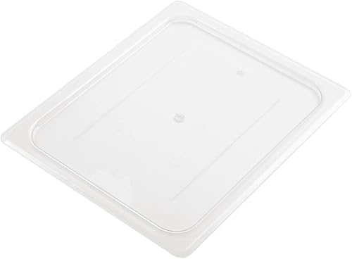 Cambro 20CWC135 Camwear - Cubierta para bandeja de alimentos de 1/2 tamaño plano, transparente, caja de 6