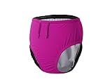 EEOST Adult Special Needs Swimwear Reusable Swim Diapers for Incontinence Cloth Diaper Covers Waterproof,Leakproof,Unisex(PINK,2XL)