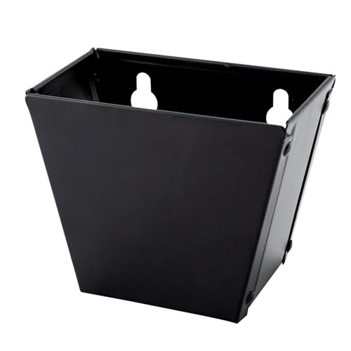 HOME MASTER HARDWARE Black Beer Bottle Cap Catcher,Wall Mounted Beer Soda Bottle Collector Stainless Steel with Drain Openings Outdoor