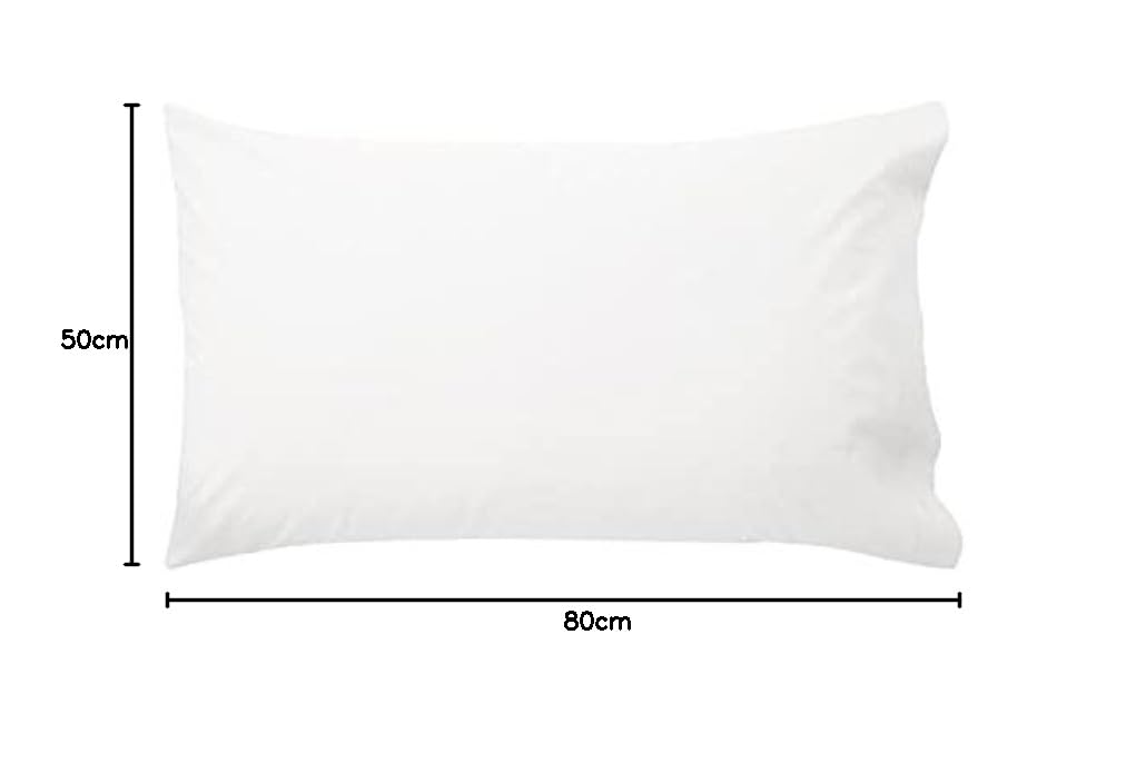 Bassetti - Set 2 Federe Zucchi coppia per Cuscini Letto Matrimoniale in Cotone Fodere Cuscino Bassetti 50x80 cm Bianco 13