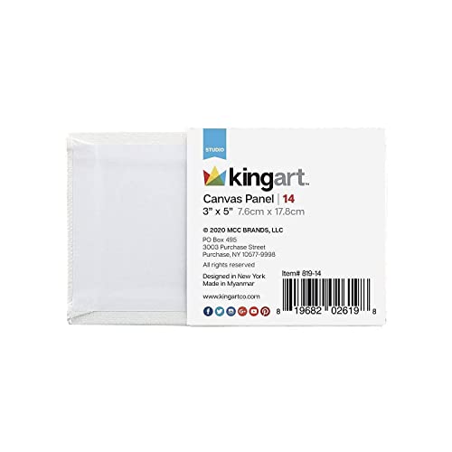 PRO ART Real Canvas Painting, 12-inch x 16-inch, 10 Sheet Tape Bound Pad, White