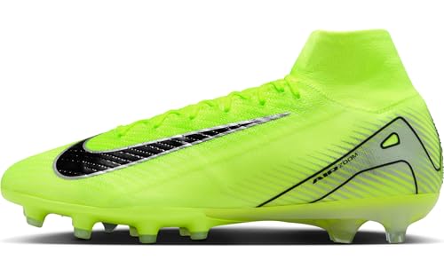 Nike Mercurial Superfly 10 Elite AG-Pro High-Top Soccer Cleats (FQ8339-700, Volt/Black)
