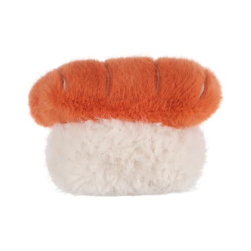 Apricot Lamb Lachs Sushi Lebensmittel Essen Plüschtiere für Kinder, weiche niedliche Kuscheltier für Baby Mädchen und Jungen, Flauschige Sushi Mehrfarbig 8 cm
