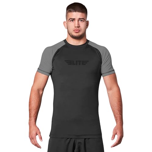 Elite Sports New Item Standard Short Sleeve Compression, Mma, Bjj, No-Gi, Cross Training Rash Guard,...