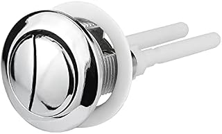 Toilet Push Button Flush Replacement, Ancable Dual Toilet Flush Button Round Head Toilet Flush Button Replacement Accessories for Bathroom Toilet Water Tank Repair