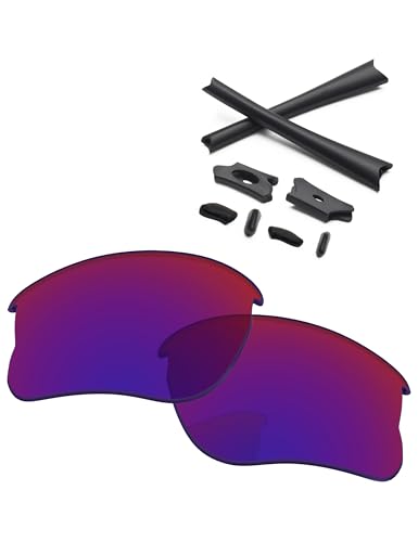 Image of Replacement Lenses & Rubber Kits for Oakley Flak Jacket XLJ OO9009 63mm - Precision Fit, UV Block, Impact Resistant