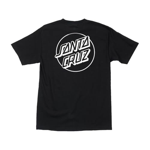 SANTA CRUZ Opus Dot S/S Heavyweight T-Shirt Black w/White XXXL Mens2