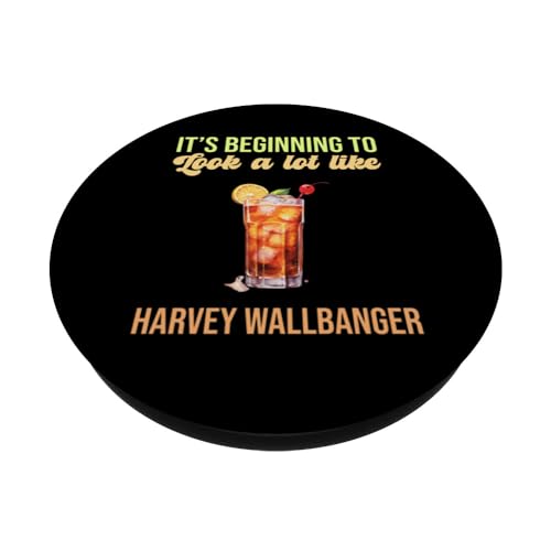 Its Beginning To Look A Lot Like Harvey Wallbanger Toast to PopSockets Swappable PopGrip, Black - Image 2
