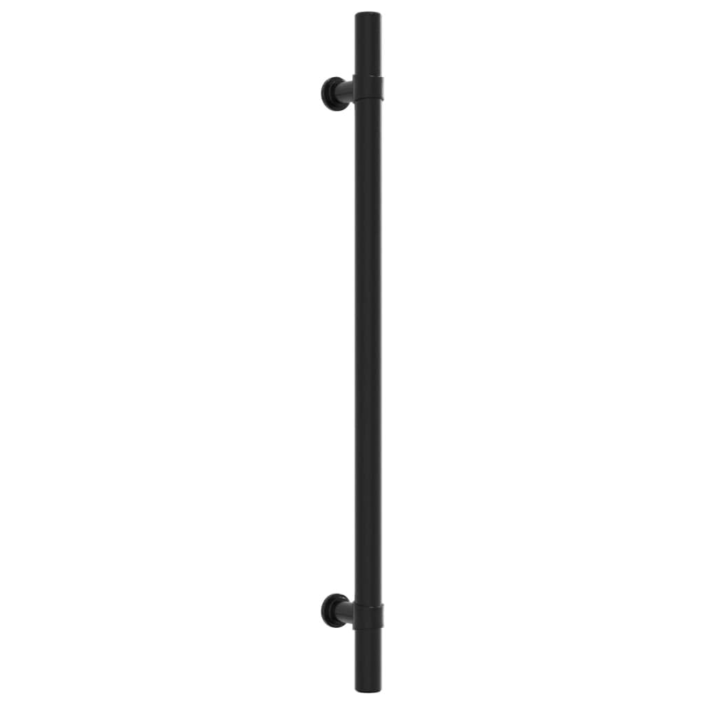 Tiradores de muebles de acero inoxidable con recubrimiento en polvo negro 224 mm Distancia entre orificios 10 unidades para armario, cajón, cocina, baño, diseño vintage, duradero y resistente