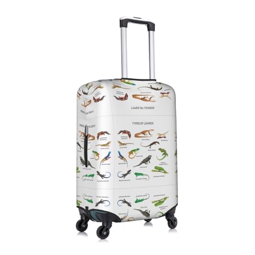 Different Types Of Lizard Print Luggage Cover Washable Suitcase Anti-Scratch Suitcase Cover Protective Cover Fits 18-32 Inch3