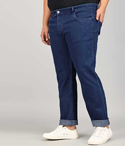 Image of STUDIO NEXX Regular Fit Cotton Lycra Blend Black Jeans
