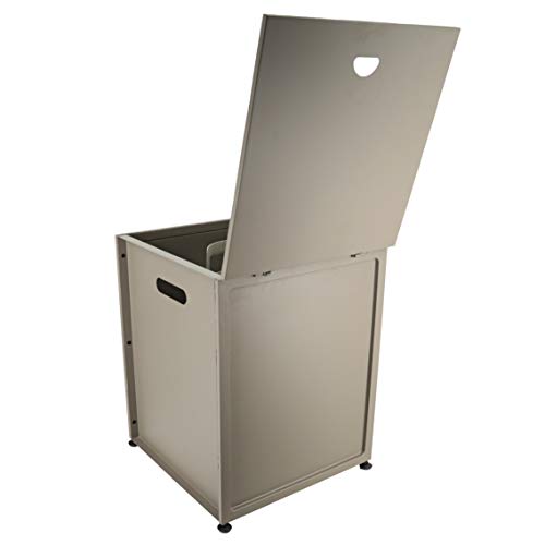 Bond-Manufacturing-51622-Outdoor-Cover-Table-20-lb-Propane-Tank-Hideaway-Grey