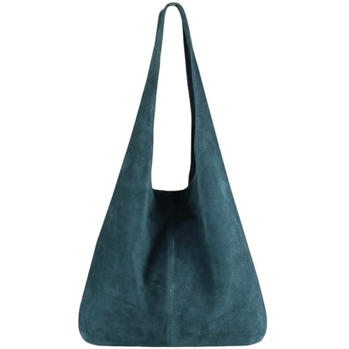 Sac à bandoulière pour femme en daim compact et logeable