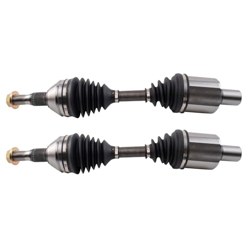 Image of TRQ Front Driver and Passenger Side CV Axle Assembly Set 2 Piece Compatible with 1993 Cadillac Allante 1994-1999 DeVille 1993-2002 Eldorado 1993-1999 Seville