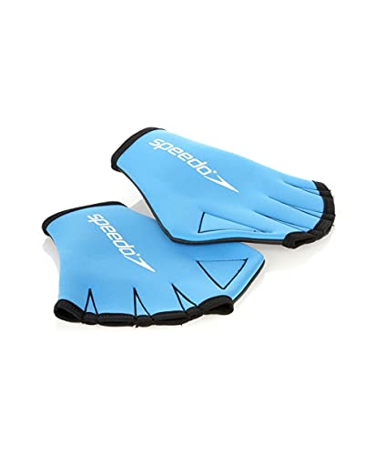 Speedo Unisex Adulto Aqua Glove guanti, Blu, M