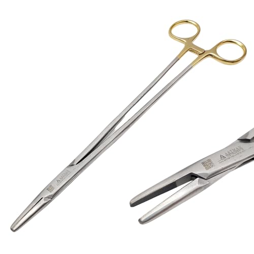 Image of Mayo Hegar Needle Holder Surgical Needle Driver Clamp Forceps with Tungsten Carbide Inserts by ARTMAN (10 Inches)