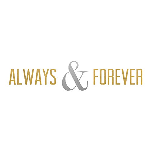 Together Forever Flash Tattoos set of 25 premium waterproof metallic gold & silver wedding inspired jewelry temporary foil party tattoos - Party Supplies