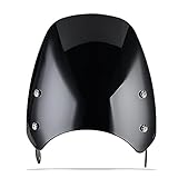 Saute Vent Moto pour Triumph pour Bonneville T100 T120 pour Thruxton 900 Carénage De Phare Déflecteurs Pare Brise De Moto Pare Brise(Smoke)