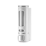 VGECEE Seifenspender Wand 400ML Handseifenspender Wandmontage Druckseifenspender Pumpspender Shampoo Duschgel Spender Manueller Schaum Seifenspender Soap Dispenser Bathroom Desinfektionsspender
