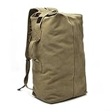 Photo Gallery qualoramall zaino in tela di grande capacità, 33 l, per campeggio, escursionismo, viaggi, palestra, attività all aperto, multiuso, con tasche multiple, ganci in metallo, durevole, resistente agli Photo Gallery qualoramall zaino in tela di grande capacità, 33 l, per campeggio, escursionismo, viaggi, palestra, attività all aperto, multiuso, con tasche multiple, ganci in metallo, durevole, resistente agli