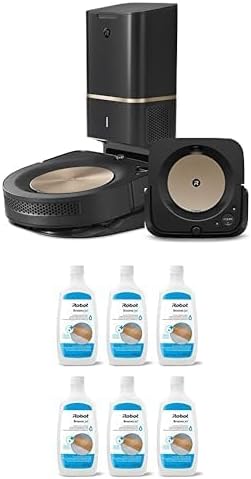 Bundle of iRobot Roomba s9+ (9550) Robot Vacuum & Braava Jet m6 (6112) Robot Mop Bundle + Authentic Hard Floor Cleaner Solution 6-Pack