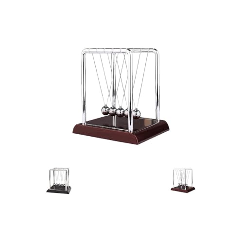 LIVIAニュートン振り子 ニュートンのゆりかご 振り子 物理学振り子 永久運動 ふりこ 鉄球 ステンレス ゆりかごボール 衝撃玉 磁気 ストレス解消 オフィス ニュートンのゆりかご カチカチ玉 衝突球 物理学振り子 知育・学習玩具 部屋装飾 インテリア