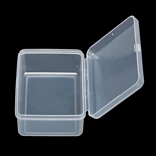 Image of 12 Pcs Rectangle Clear Craft Supply Case (2.99 x 2.05 x1.18 inch) - Clear Plastic Box Containers for Jewelry Findings and Art Supplies