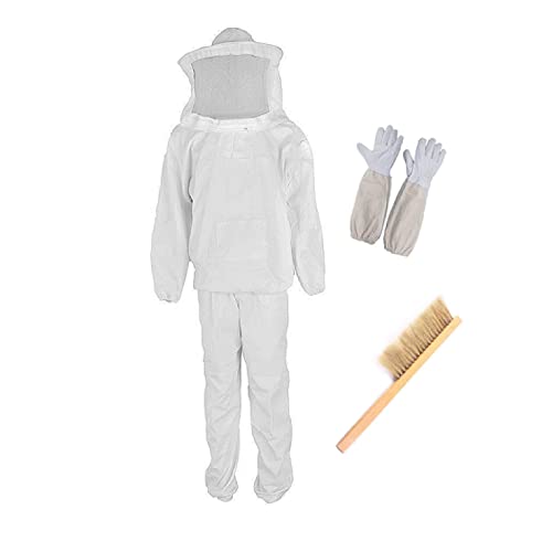 Schutzanzug für Erwachsene, Professionelle Jacke gegen Bienen, Schutzanzug mit Hut und Schutzvlies für Erwachsene…