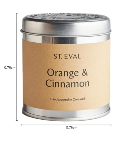 St Eval Scented Candle Tin - Orange & Cinnamon