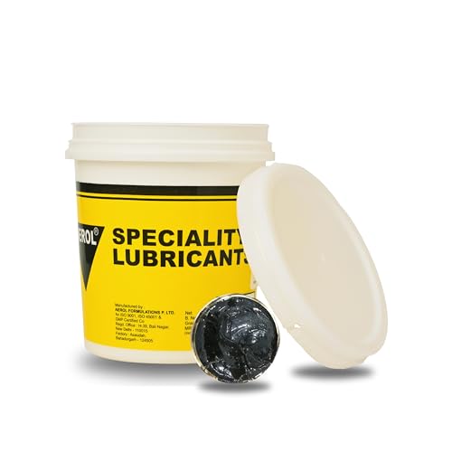 Aerol Anti Seize Compound Grease Grade 3101 (1kg)|Molybdenum Disulfide (MoS2) Grease |Prevents Seizure, Galling & Corrosion |Serviceable temperature -30 to 482 °C (Black Colour)