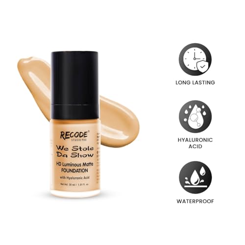 Image of Recode HD Luminous Matte Foundation | 30 ML | 04 | HINDUSTAN