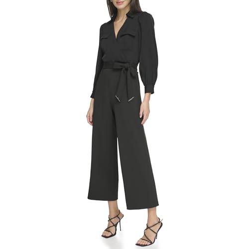 Combinaison droite DKNY coupe cropped style élégant et moderne - 2